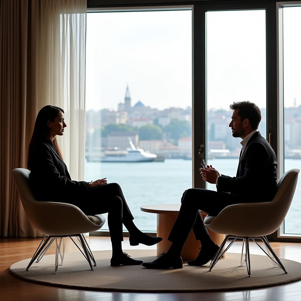 One-on-one executive coaching session